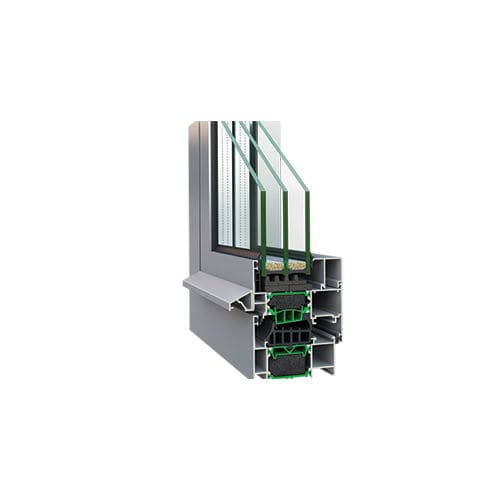 Оконный профиль из алюминия - W4750 - ALUMINCO - из нержавеющей стали / с термоизоляцией
