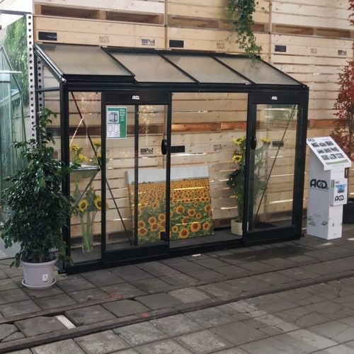 Теплица для садоводства - MICCOLO M04 - ACD - с одним сводом / из стекла / с боковой вентиляцией