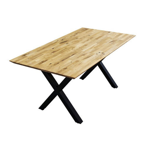 Стол минималистский дизайн - ASKET-LOFT CLASSIK - Hitte s.r.o. - из дуба / с основанием из термолакированной стали / прямоугольный