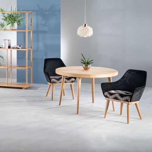 Обеденный стол скандинавский стиль - AMARANTH - Ziemann Home Design - из дерева / с основанием из древесины / прямоугольный