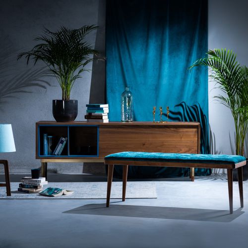 Современная тумба под телевизор - BUGSY - Ziemann Home Design - низкая тумба под телевизор / из дерева