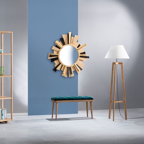 Скамейка скандинавский стиль - AMARANTH - Ziemann Home Design - из цельной древесины / из ткани / обитая