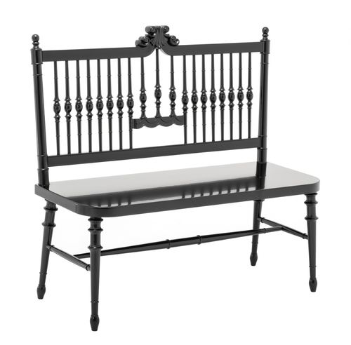 Стилизованная скамейка - MORRIS - Ziemann Home Design - из дерева / со спинкой / для ресторана
