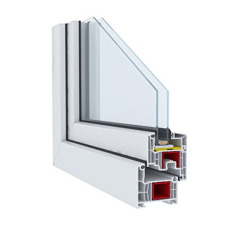 Оконный профиль из ПВХ - Inova 76 System - ASAŞ Veratec - с термоизоляцией / акустический