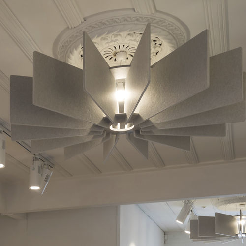 Акустический баффл из ПЭТФ - LATTICE   - AUTEX ACOUSTICS - подвесной / прямоугольный / цилиндрический