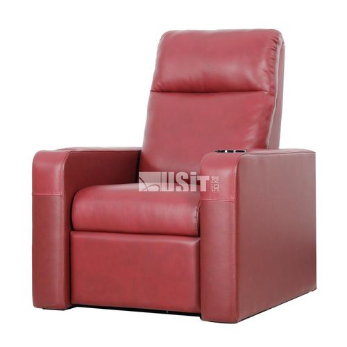 Кресло для кинотеатра из кожи - UV-835A - Usit Seating - для профессионального использования / для бытового использования / красное