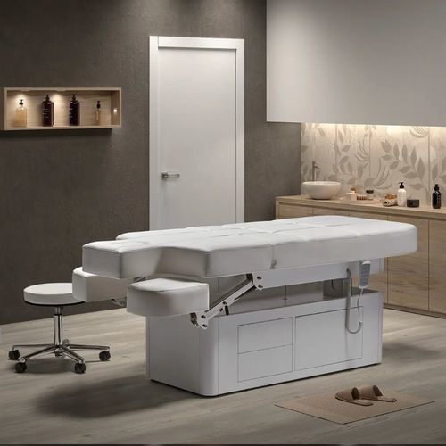 Электрический массажный стол - Mudra - Esthetica Spa and Salon Resources Private Limited - дерево / из фанерованной древесины / из нержавеющей стали