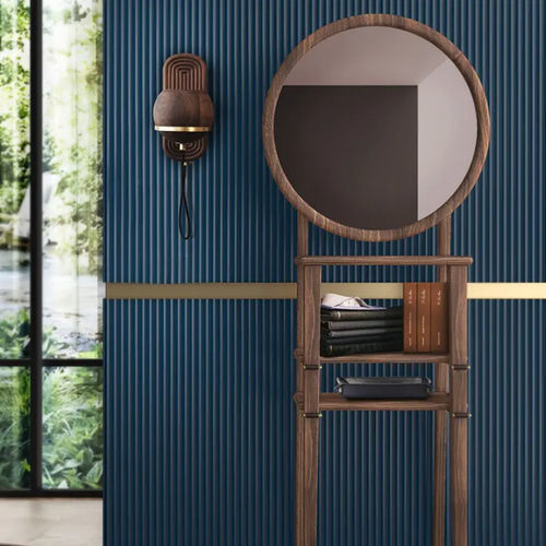 Напольное зеркало - Turner - WOOD TAILORS CLUB - современное / круглое / из полированной латуни