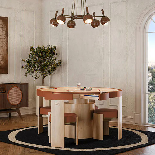 Современный игровой стол для детей - Wellesly - WOOD TAILORS CLUB - для бытового использования / из орехового дерева / из кожи