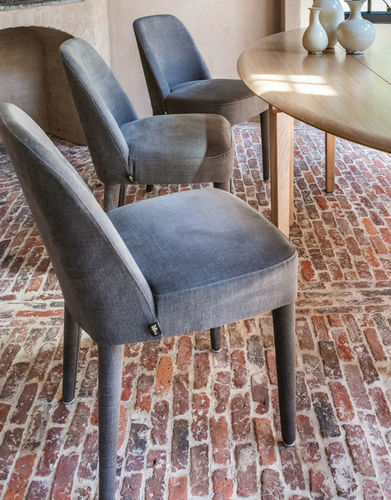 Современный cтул - CLEMENCE  - Defleure Home Collection - для интерьера / из ткани / из кожи