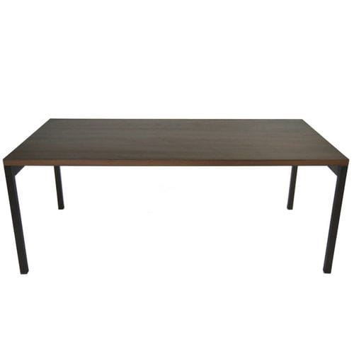 Современный стол - ALDRICK TABLE AND SIDE TABLE - Defleure Home Collection - из дуба / из венге / с основанием из дуба