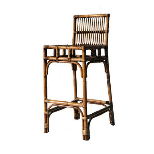 Современный барный стул - RATTAN BAR CHAIR - Defleure Home Collection - для наружного применения / для интерьера / из ротанга