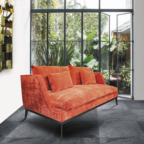 Современный диван - FLORENCE - Defleure Home Collection - из ткани / из кожи / со съемной подушкой