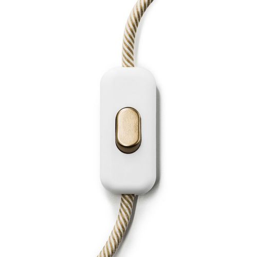 Переключатель нажимная кнопка - INTRFMBIANER - Creative cables - для поверхностного монтажа / современный / прямоугольный