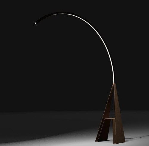 Напольная лампа - GIRAFFA - Trackdesign - из кортеновской стали / современная / проводная