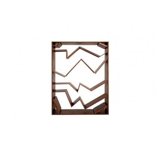 Современный книжный шкаф - PIEGA - Trackdesign - из кортеновской стали / коричневый