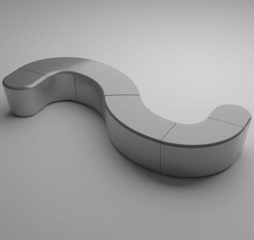 Современная общественная скамейка - MODULLARO - Astrini Design - из композита / модульная / для аэропорта