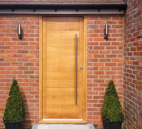 Входная дверь - Authentic Timber Windows Ltd - из дерева / створчатая / полузастекленная