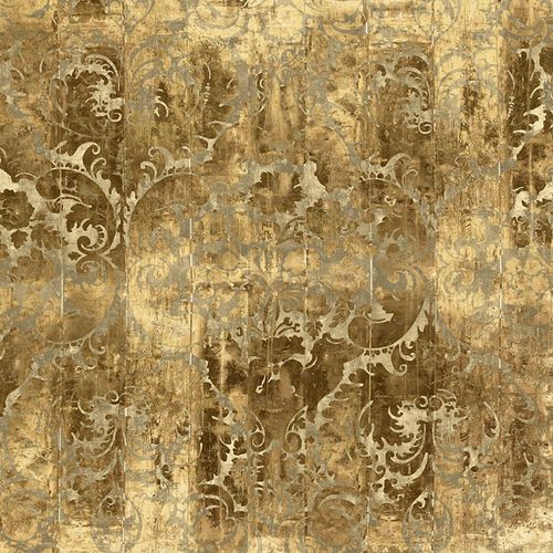 Современный обои - LUSTRE - La Aurelia Design - с рисунком / имитация дерева / позолоченный