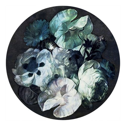Тафтинговое ковровое покрытие - FLEUR - La Aurelia Design - синтетическое / в цветочек / белое
