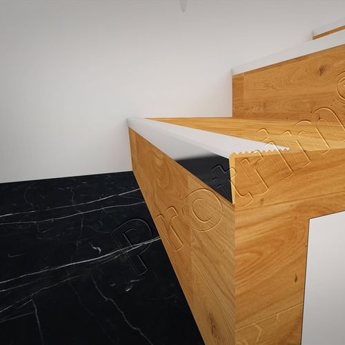 Валик ступени из анодированного алюминия - PRO-STAIR BASIC - Protrim Building Systems - алюминиевый сплав / противоскользящий