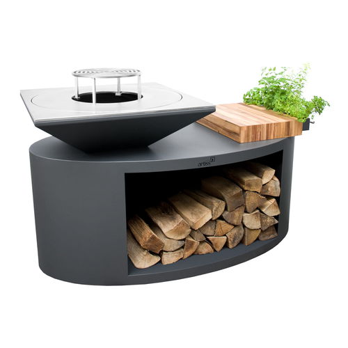 Дровяное барбекю - G3 - ARTISS DESIGN - для профессионального использования / мобильное / из нержавеющей стали
