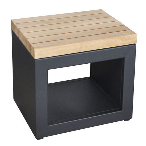 Современный табурет - 2605-91-EN / 2605-81-EN - ARTISS DESIGN - с основанием из стали / для сада / серый