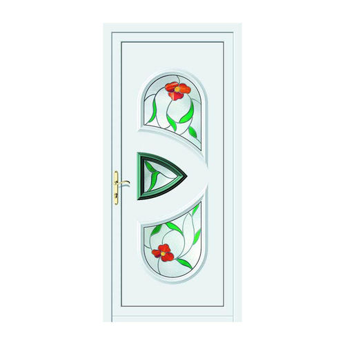 Входная дверь - ORO : CLIO  - ALUPORTA - из алюминия / створчатая / полузастекленная