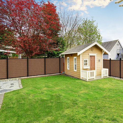 Забор с пластинками - PROSHIELD - Oakio Plastic Wood Building Materials Co.,Ltd. - садовый / из алюминия / из композитной древесины