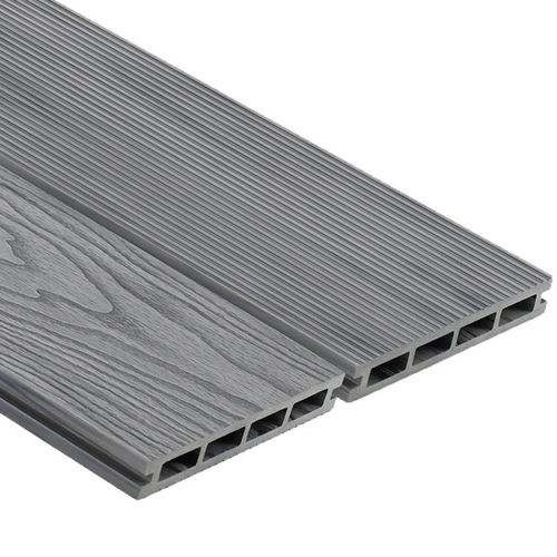 Террасная доска из композитной древесины - INIWOOD - Oakio Plastic Wood Building Materials Co.,Ltd. - с клипсой / из долговечных материалов / из перерабатываемых материалов