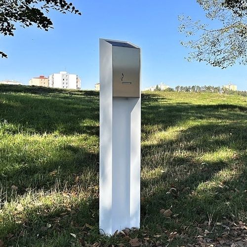 Пепельница на ножках - D.N.A. ASH - STREETPARK s.r.o. - из гальванизированной стали / из нержавеющей стали / из стали, покрытой порошком