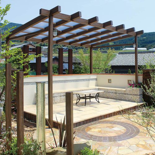 Самонесущая пергола - 廊架4 - Howvin outdoor furtniture - из дерева / крыша из дерева