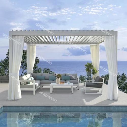 Самонесущая пергола - H-748W - Howvin outdoor furtniture - алюминий / с солнцезащитной системой / на заказ