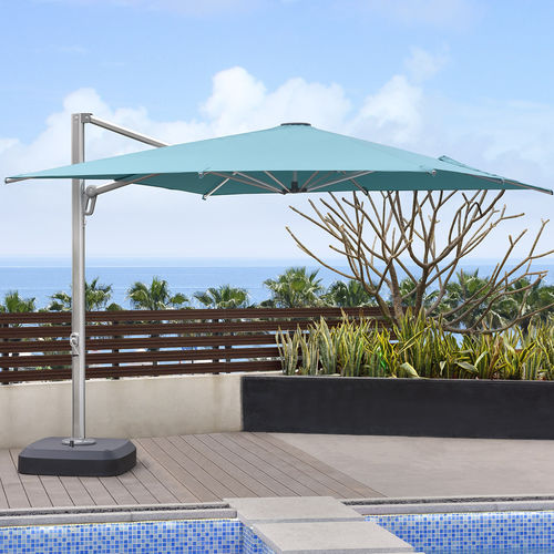 Зонт от солнца со смещением - H-216W - Howvin outdoor furtniture - из акриловой ткани / из Sunbrella® / из алюминия
