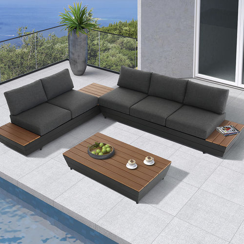 Угловой диван - H-HM5128 - Howvin outdoor furtniture - современный / для улицы / из акриловой ткани