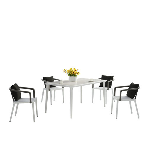 Современный стул для сада - H-25070 - Howvin outdoor furtniture - для наружного применения / из веревки / с основанием из алюминия