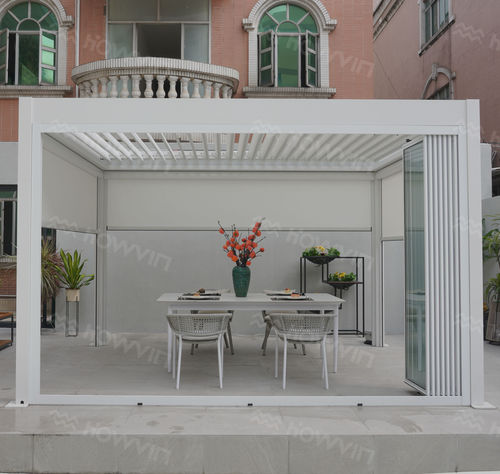 Самонесущая пергола - H-818W - Howvin outdoor furtniture - из алюминия / с мобильными планками / на заказ
