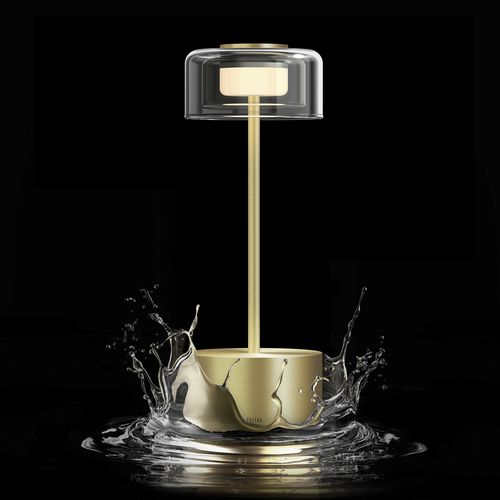 Настольная лампа - HEMERA - MIKROS - Voltra Lighting - из металла / из боросиликатного стекла / современная