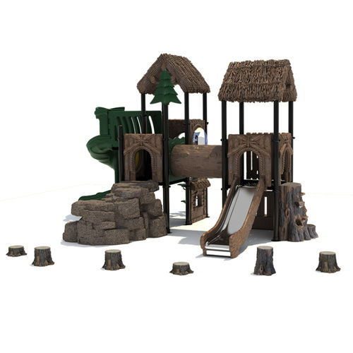 Игровая конструкция для игровой площадки - NL-03402 - Qitele Group Co .,Ltd - из пластика / из металла / из каучука