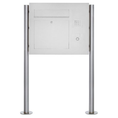 Почтовый ящик на ножке - DESIGNER : 592D-B-STR-R - Briefkasten Manufaktur Lippe GmbH - индивидуальный / со встроенным переговорным устройством / персонализированный