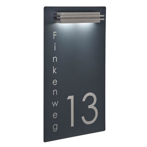 Современный настенный светильник - 423A-R-HSNSS-BL - Briefkasten Manufaktur Lippe GmbH - внешний / из нержавеющей стали / из стали, покрытой порошком