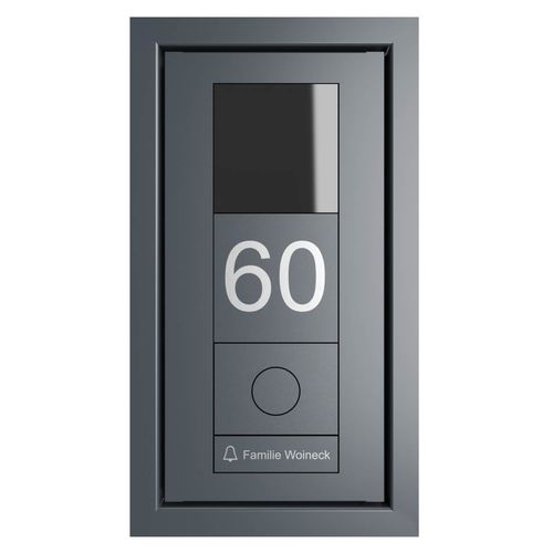 Дверная станция из нержавеющей стали - GOETHE UP - Briefkasten Manufaktur Lippe GmbH - для домашнего использования / встраиваемая / для наружного применения