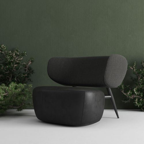 Современное кресло - ELEPHANT M2 - Sergey Makhno Product - из ткани / из фанеры / белое