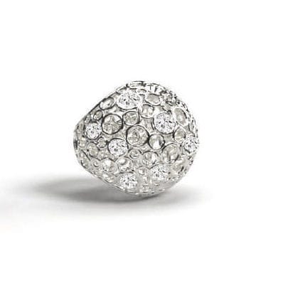 Современная круглая ручка для мебели - CESTINO LUX - Guimer S.r.l - из латуни / из кристаллов Swarovski®