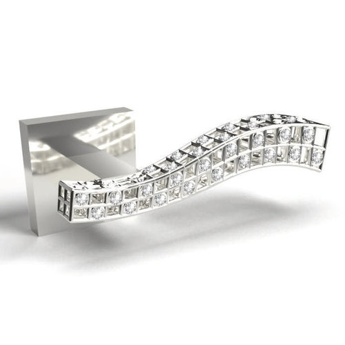 Дверная ручка - LONDRA LUX - Guimer S.r.l - из латуни / из кристаллов Swarovski® / современная