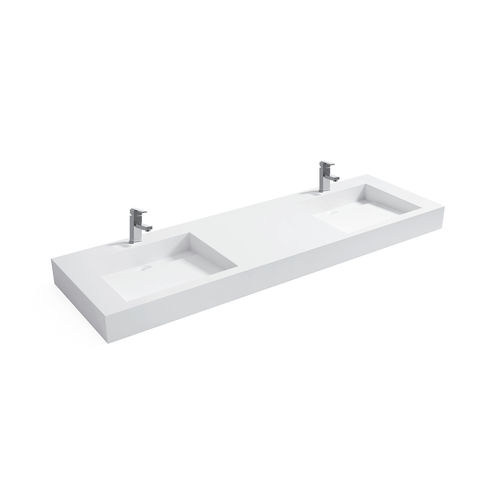 Двойная столешница для раковины - YL1111 - FOSHAN ARTLAND SANITARY WARE CO.LTd. - из минерального сплава / из Solid Surface