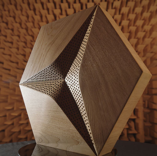 Акустическая панель для стены - HEXAGO CM-D - FORM AT WOOD - для потолков / из акустической ткани / из цельной древесины
