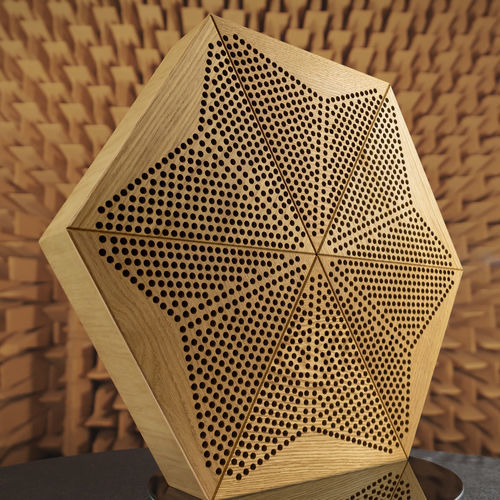 Акустическая панель для стены - HEXAGO P-A FLAT - FORM AT WOOD - для потолков / подвесная / из дерева