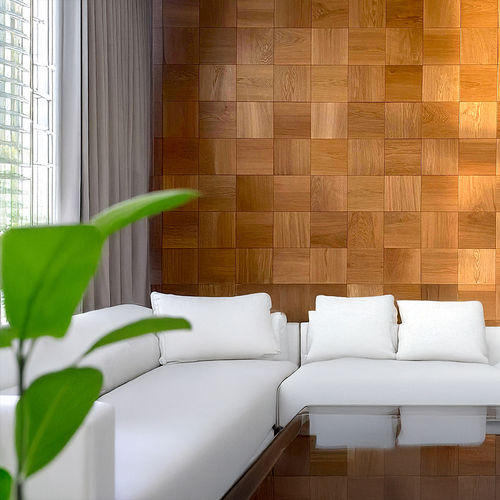 Декоративная панель из дуба - SQUARE - FORM AT WOOD - из фанеры / из американского ореха / из орехового дерева