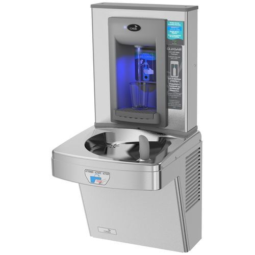 Бесконтактный питьевой фонтанчик - P8EBQTY 504959E + 507006 - OASIS - УФС-LED дезинфицирование / встраиваемый / для интерьера